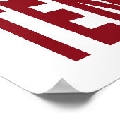 Kus, ik ben een Tennis-speler Poster (Hoek)