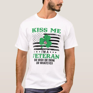 Kus, ik ben een Veteraan Iers St Patrick's Day T-shirt