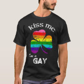 Kus, ik ben Gay Shirt St. Patrick's Day L. (Voorkant)