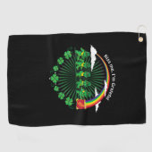 Kus Ik ben Grateful Leprechauns Rainbow St Patric Golfhanddoek (Horizontaal)