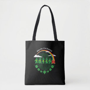 Kus Ik ben Grateful Leprechauns Rainbow St Patric Tote Bag