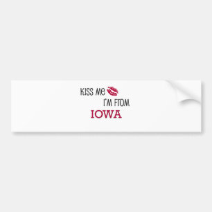 Kus, ik ben van IOWA Bumpersticker