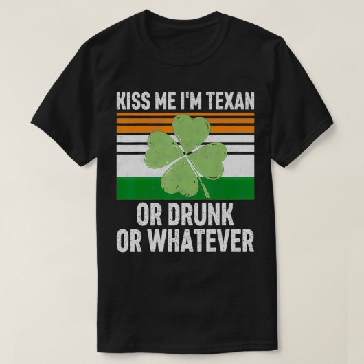 Kus, ik ben walgelijk of Drink of wat Patrick's D  T-shirt (Design voorkant)