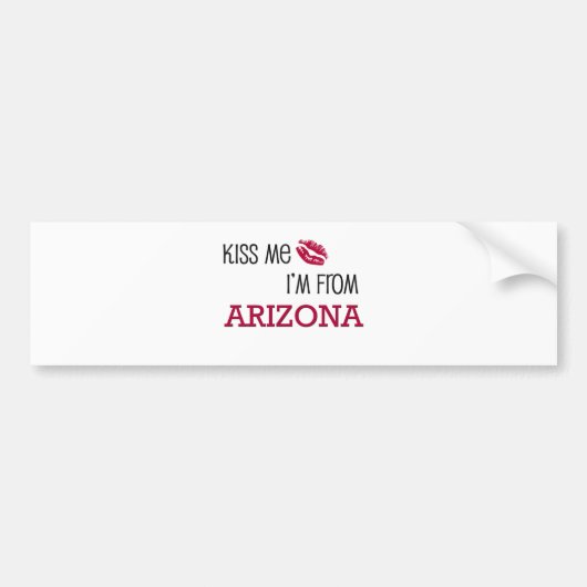 Kus, ik kom uit ARIZONA Bumpersticker (Voorkant)