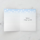 Kus ik van de hand getekende retroArt Couple Kaart (Binnen)