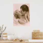 Kus in roze poster (Keuken)