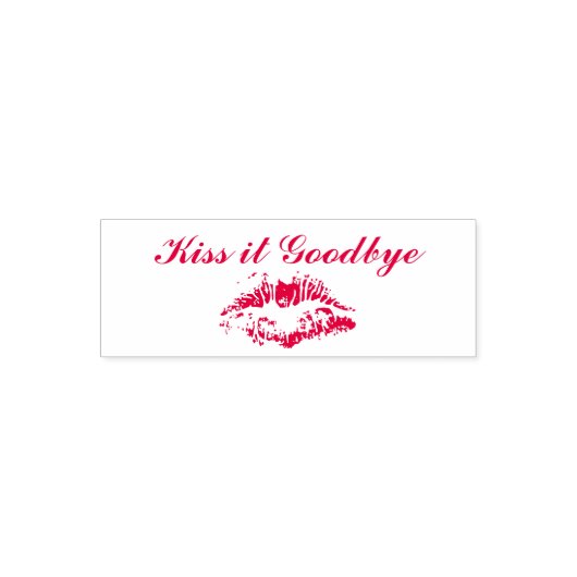 Kus it Goodbye rubber stempel (Design)