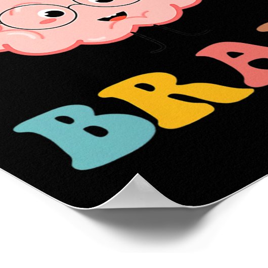 Kus je brein-sped leraar waardering terug naar poster (Hoek)