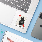 Kus Je Huisdier Dag Sticker (Laptop met iPhone)