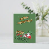 Kus je tegen Kerstmis Briefkaart (Staand voorkant)