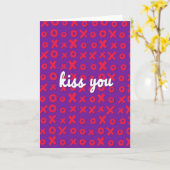 Kus Je Xo Knuffelkaart Kaart (Gele Bloem)