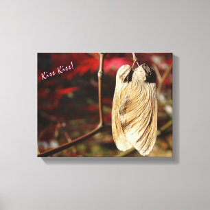 Kus Kiss! Canvas Afdruk