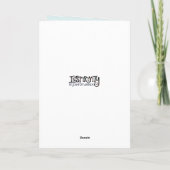 Kus Kisses Verjaardagswensen Bloemen Kaart (Achterkant)