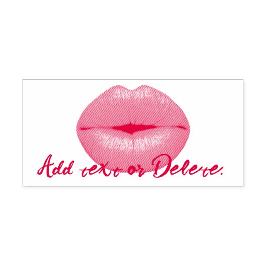 Kus - Kussen plezier Zelfinktende Stempel (Design)