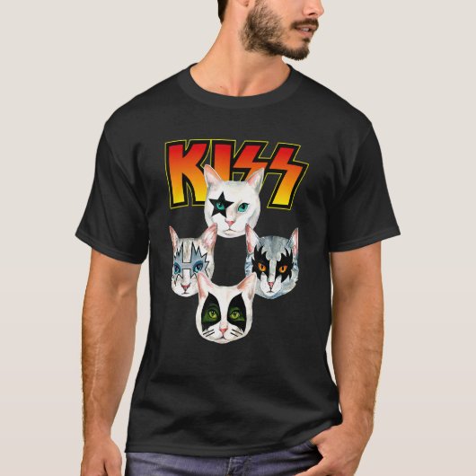 Kus Leuke Kat Moeder Kitten Katten Rock T-shirt (Voorkant)