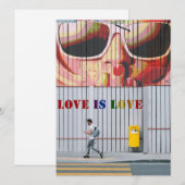 Kus-Liefde Is Liefde Homoseksuele/Lesbische Sla de Save The Date (Voorkant / Achterkant)