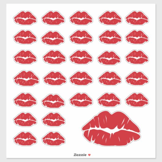 Kus Liefde Kisses Custom Cut-Out Sticker (Vel)