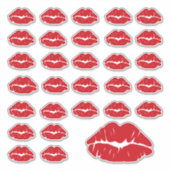 Kus Liefde Kisses Custom Cut-Out Sticker (Voorkant)