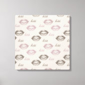 Kus Lippen Canvas Afdruk (Voorkant)
