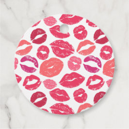 Kus Lippen Liefde Favor Tags Bedankjes Labels