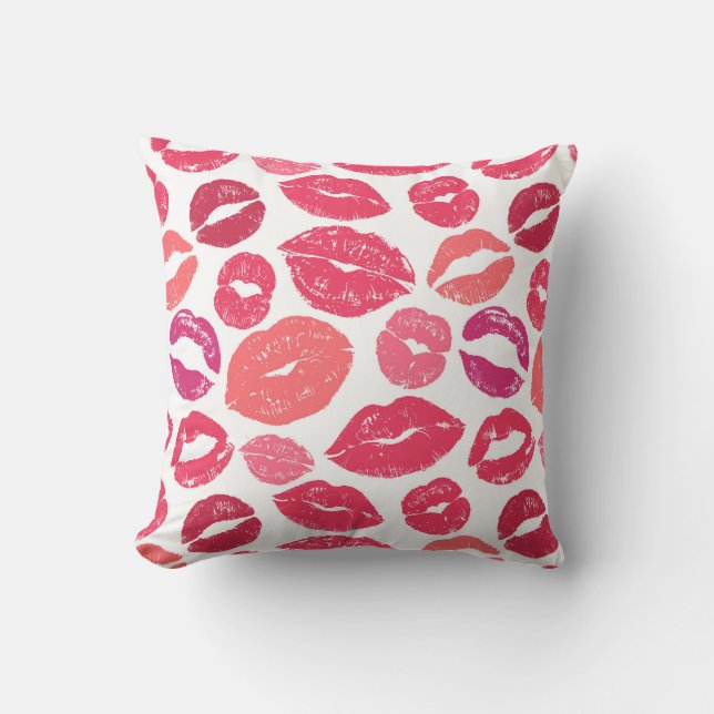 Kus Lippen Liefde Worp Kussen (Voorkant)