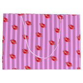 Kus lippen patroon groot cadeauzakje (Achterkant)