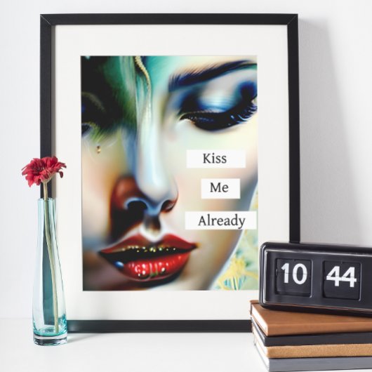 Kus me al | Fantasie Etherische Kunst Foto Afdruk