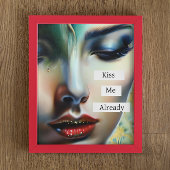 Kus me al | Fantasie Etherische Kunst Foto Afdruk