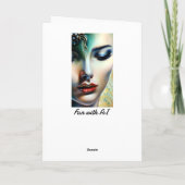 Kus me al | Fantasie Ethische Kunst Kaart (Achterkant)