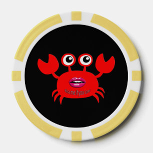 Kus me als je kunt! Pookspaanders, Ivoor Solid Edg Pokerchips
