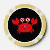 Kus me als je kunt! Pookspaanders, Ivoor Solid Edg Pokerchips (Achterkant)