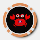Kus me als je kunt! Pookspaanders, Oranje Solid Ed Pokerchips (Achterkant)