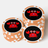 Kus me als je kunt! Pookspaanders, Oranje Solid Ed Pokerchips (Opstapeling)
