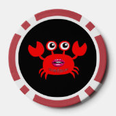 Kus me als je kunt! Pookspaanders, rode stevige ra Poker Chips (Achterkant)