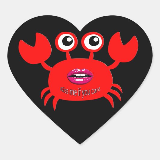 Kus me als je kunt! Sticker (Voorkant)