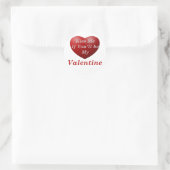 Kus me als je mijn Valentijn bent Ronde Sticker (Tas)