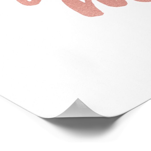 Kus me altijd goed prints poster (Hoek)