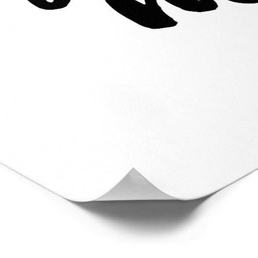 Kus me altijd goed prints poster (Hoek)