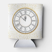 Kus me bij Midnight New Years Klock Blikjeskoeler (Voorkant)