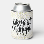 Kus me bij Midnight New Years Klock Blikjeskoeler (Blikje Achterkant)