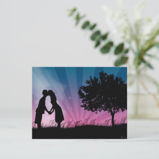 Kus me briefkaart (Staand voorkant)