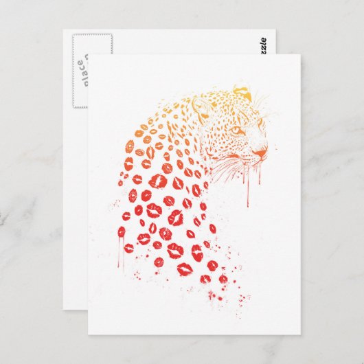 Kus me briefkaart (Voorkant / Achterkant)