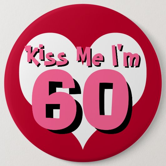 Kus Me Button - 60 (Voorkant)