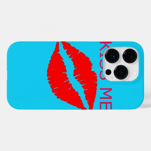 Kus me Case-Mate iPhone case (Achterkant (horizontaal))