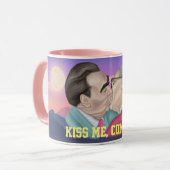 Kus me comrade - Brezhnev kisser Honecker Mok (Voorkant links)