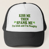 Kus me dan spank ik me cadeau trucker pet (Voorkant)