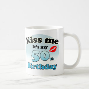 Kus me dat het mijn 50ste verjaardag is koffiemok