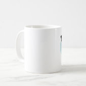 Kus me dat het mijn 90ste verjaardag is koffiemok (Voorkant links)