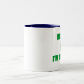 Kus me dat ik een advocaat ben tweekleurige koffiemok (Center)