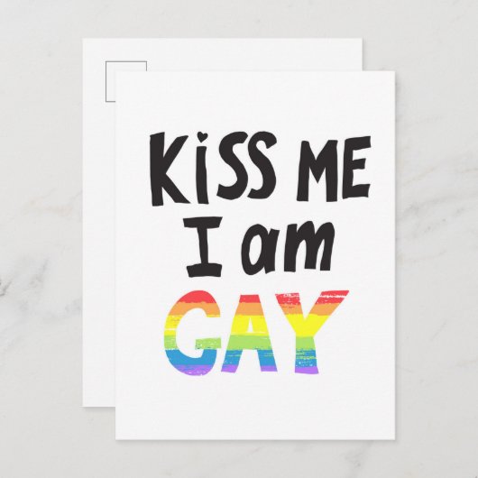 Kus me dat ik ga briefkaart (Voorkant / Achterkant)